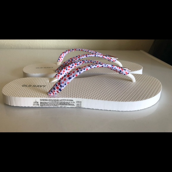 New Old Navy Patriotic Flip Flops 7 - Picture 3 of 7